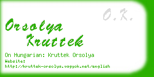 orsolya kruttek business card